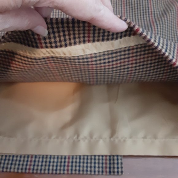 Wool Houndstooth Goosefoot Pattern Polyester/Wool Blend Pencil skirt - Picture 9 of 12